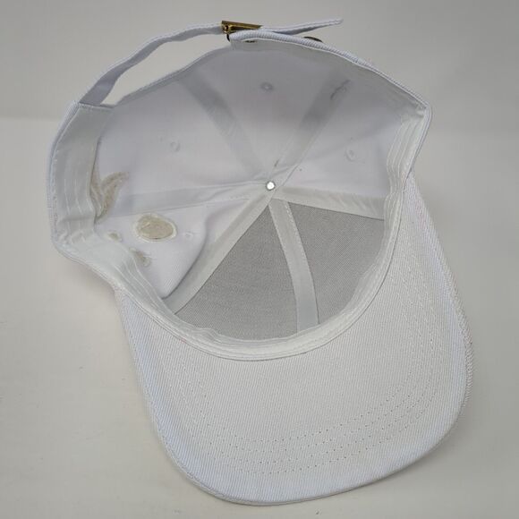 EBCREATE Patch Slideback Hat White One Size Adjustable Embroidered - Picture 8 of 10